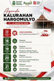 AGENDA PEMERINTAH KALURAHAN HARGOMULYO TANGGAL 17-21 AGUSTUS 2026